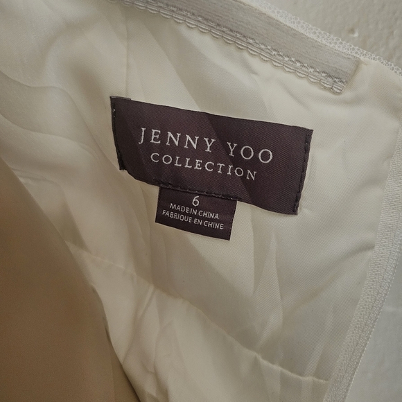 Jenny Yoo Collection Annabelle White Tulle Bridal Wedding Dress - Picture 16 of 16